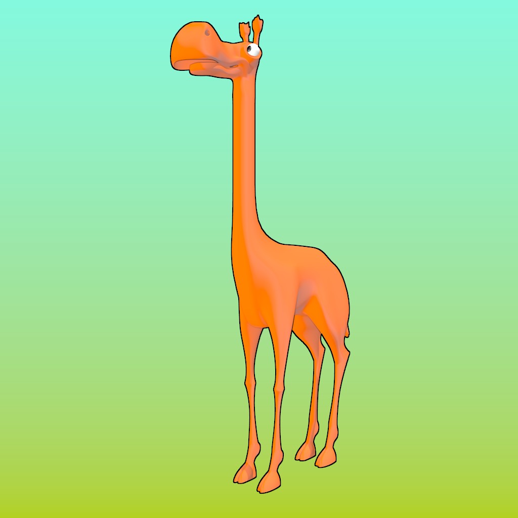 Girafe-lowpoly preview image 1